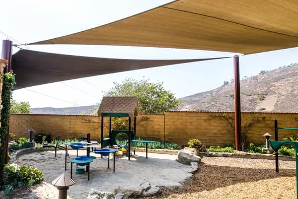 Custom shade sail over a Phoenix patio