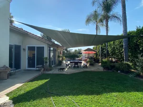 Backyard shade cover install Phoenix